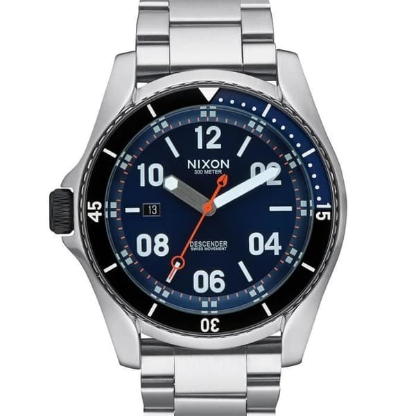 Klocka - Descender - Sunray Blue - Swiss Quartz - 30 ATM vattentäthet - Analog urtavla