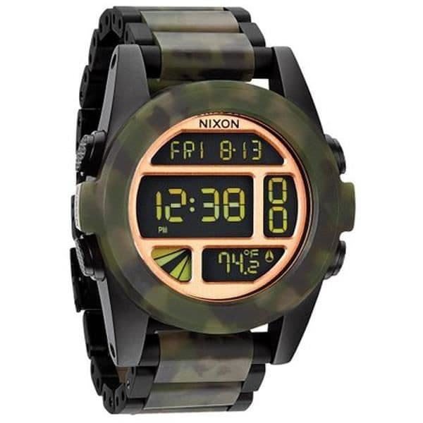 Herrklocka - NIXON - UNIT A3601428 - Quartz - Svart - Guld