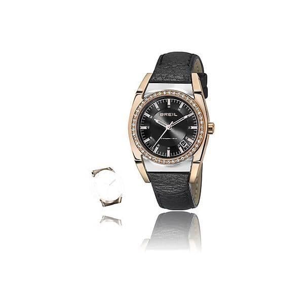 Klocka - BREIL - COLLAR DE LA FEMME - Stål - Svart Urtavla - Svart armband