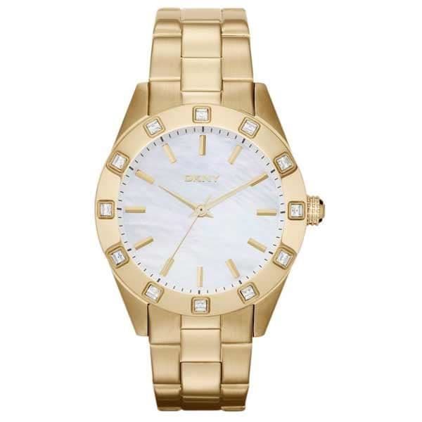 Damklocka - DKNY - JITNEY NY8661 - Guld - Pärlemor - Kvarts
