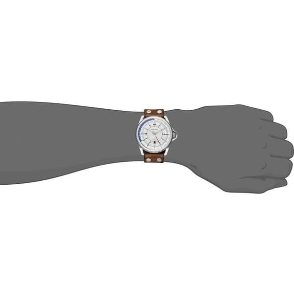 Klocka - DIESEL - DZ1715 - 46mm - Läderarmband - Fodral i rostfritt stål