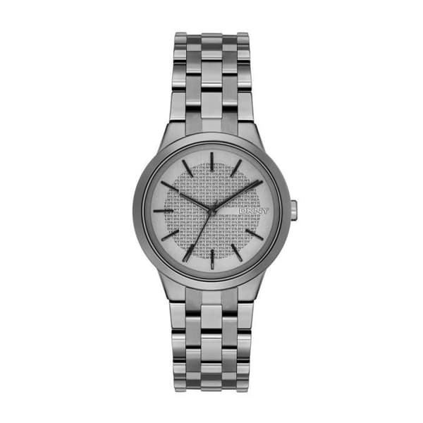 Klocka - Donna Karan - NY2384 - Quartz - Analog - Grått Stål