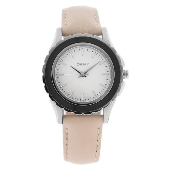 Klocka - DKNY - NY8769 - Beigekläd - Analog - Dam