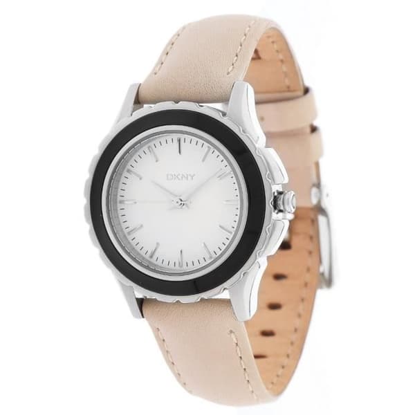 Klocka - DKNY - NY8769 - Beigekläd - Analog - Dam