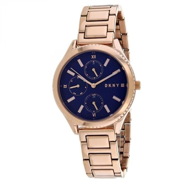 Klocka - DKNY - Woodhaven NY2661 - Kvarts - Analog - Blå - Stål