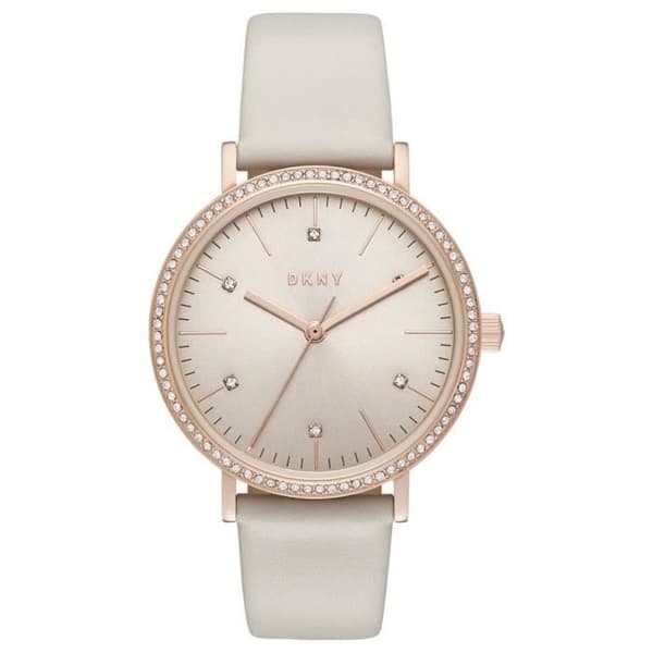 Damklocka - DKNY - NY2609 - Analog - 50 m vattentät - Silverläder