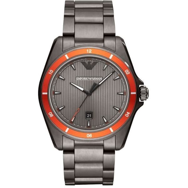 Kvartsklocka för män - EMPORIO ARMANI - 415359 - Rostfritt stål - 5 ATM vattentäthet - Analog