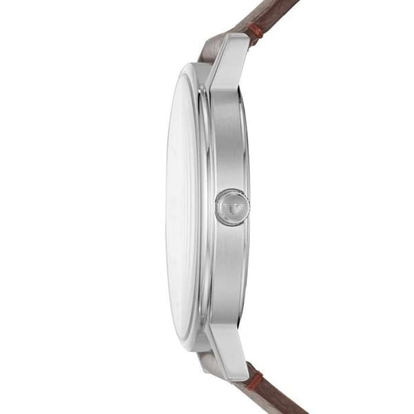 Klocka - EMPORIO ARMANI - AR11173 - Kvarts - Analog - Brunt läder