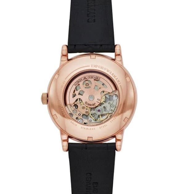 Klocka - Armani - AR60007 - Automatisk - Läder - 51 mm