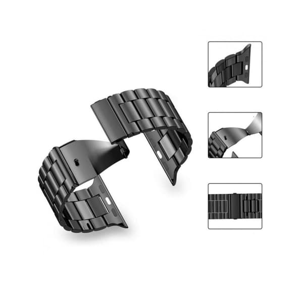 Tech-Protect klokkerem Rustfri Apple Watch 42/44mm, svart