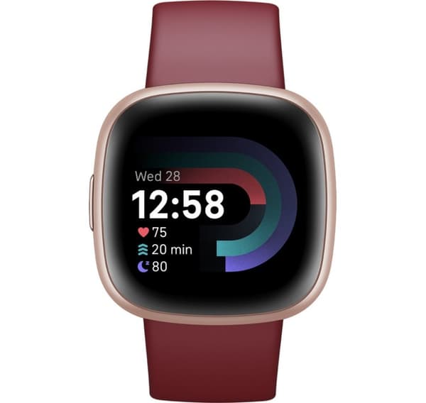 Fitbit Versa 4, rödbetsjuice/kopparros