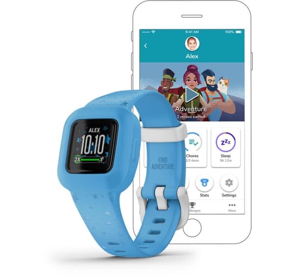 Garmin aktivitetsmåler til børn Vivofit Jr.3, blå stjerner