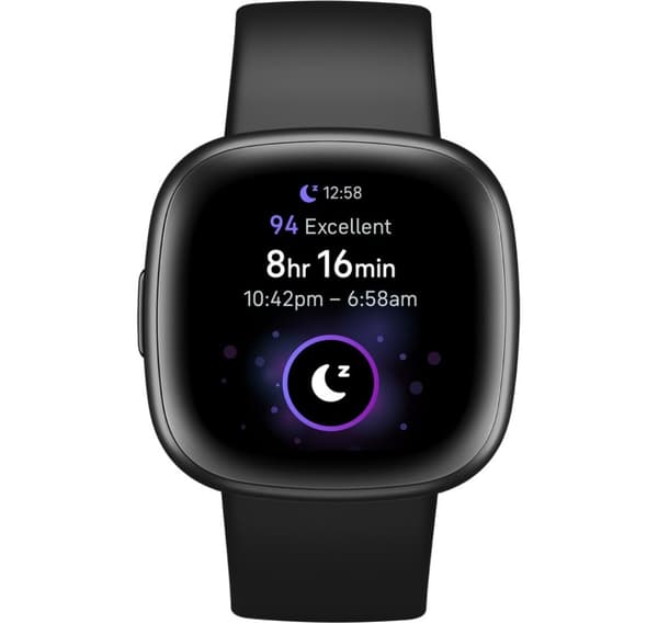 Fitbit Versa 4, svart/grafit