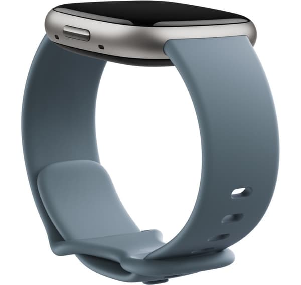 Fitbit Versa 4, vattenfall blå/platina