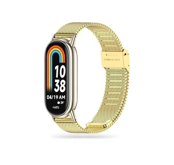 Tech-Protect klokkerem MilaneseBand Xiaomi Smart Band 8, gull