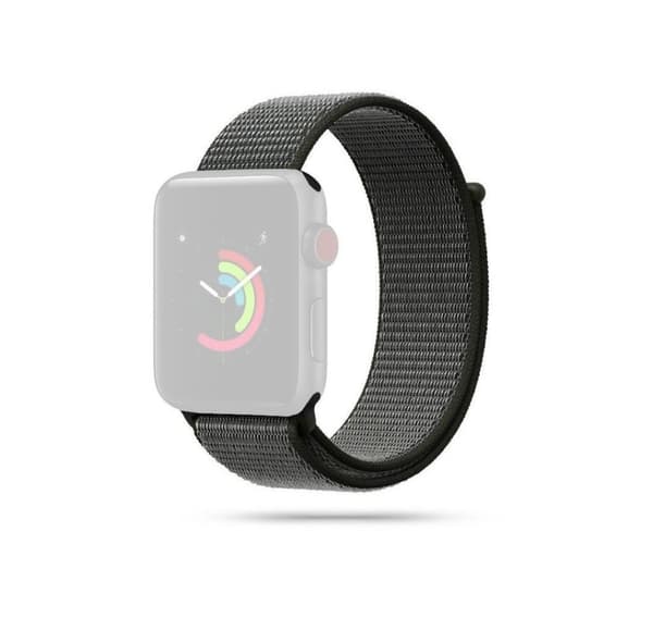 Tech-Protect kellon ranneke Nylon Apple Watch 42/44mm, tumma oliivi