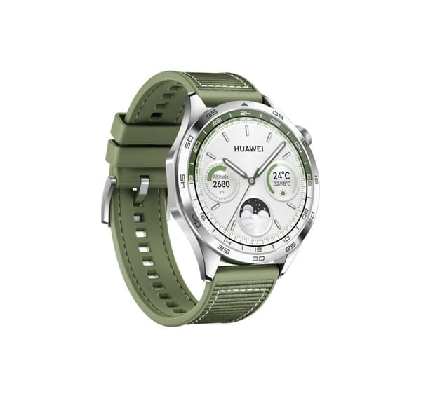 Huawei Watch GT 4 46mm, hopea/vihreä