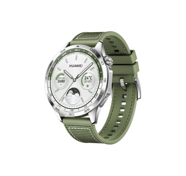 Huawei Watch GT 4 46mm, hopea/vihreä