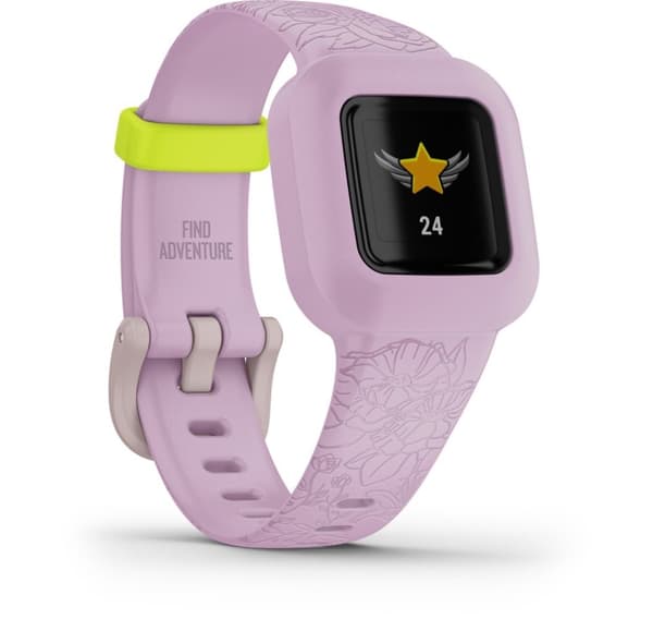 Garmin aktivitetsmåler for barn Vivofit Jr.3, lilla blomster