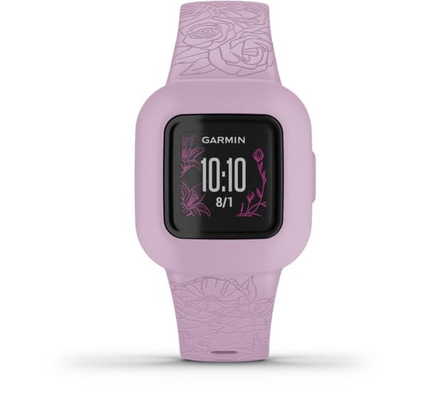 Garmin aktivitetsmåler for barn Vivofit Jr.3, lilla blomster