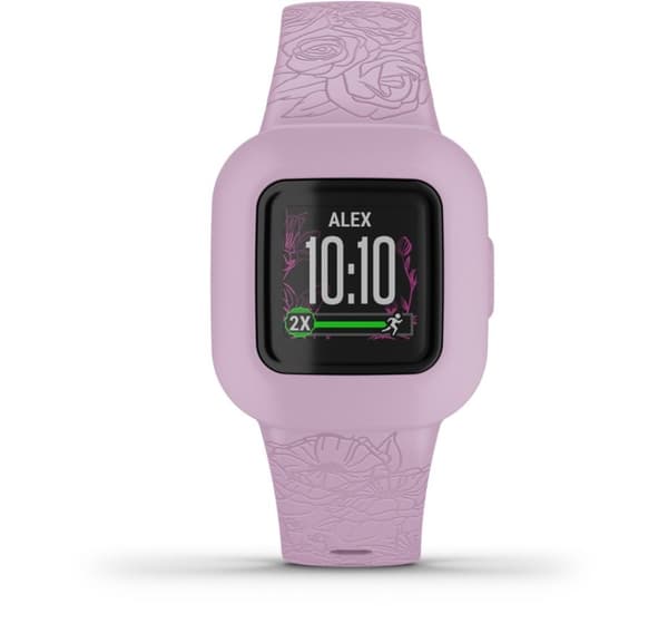 Garmin aktivitetsmåler for barn Vivofit Jr.3, lilla blomster