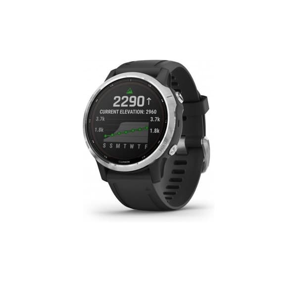 Garmin Fenix 6S Solar, silver/svart