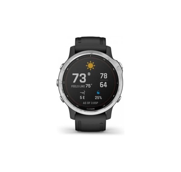 Garmin Fenix 6S Solar, silver/svart