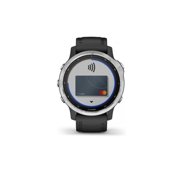 Garmin Fenix 6S Solar, silver/svart