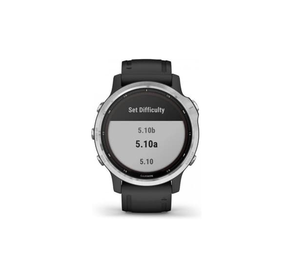Garmin Fenix 6S Solar, silver/svart