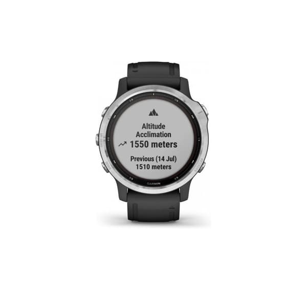 Garmin Fenix 6S Solar, silver/svart