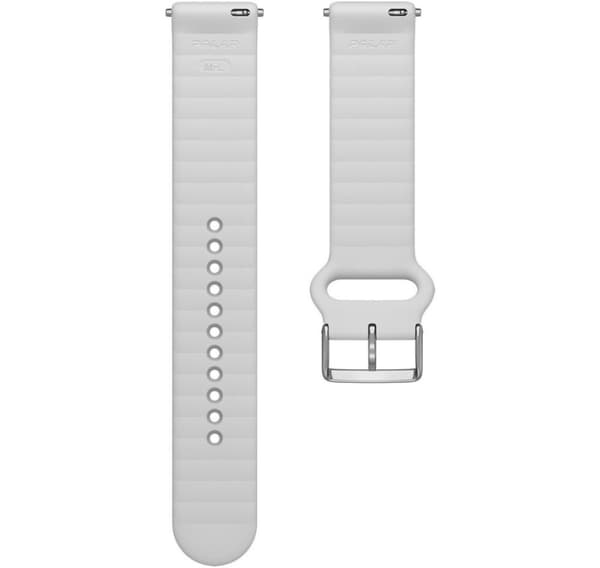 Polar klokkerem 20mm SL T, hvit silikon