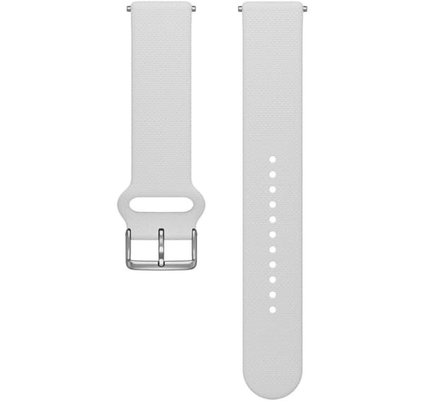 Polar klokkerem 20mm SL T, hvit silikon