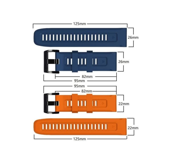 Tech-Protect kellon ranneke IconBand Garmin fenix 5/6/7, musta