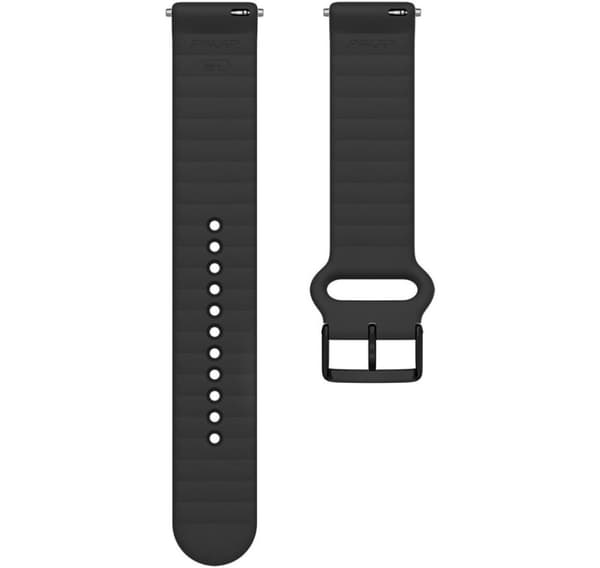 Polar klokkerem 20mm SL T, svart silikon