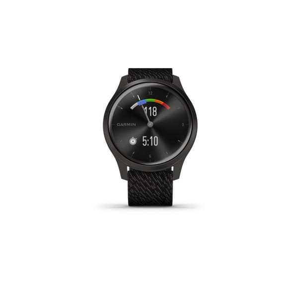 Garmin vivomove Style Woven Band, grafit/svartpeppar