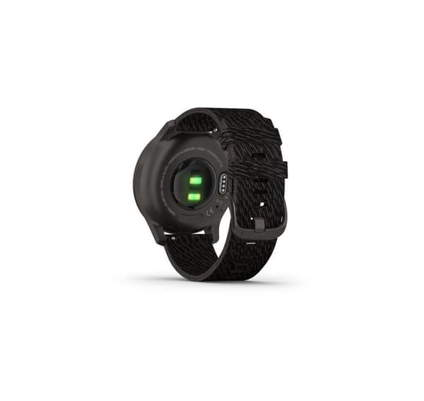 Garmin vivomove Style Woven Band, grafit/svartpeppar