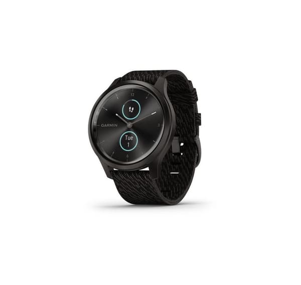 Garmin vivomove Style Woven Band, grafit/svartpeppar