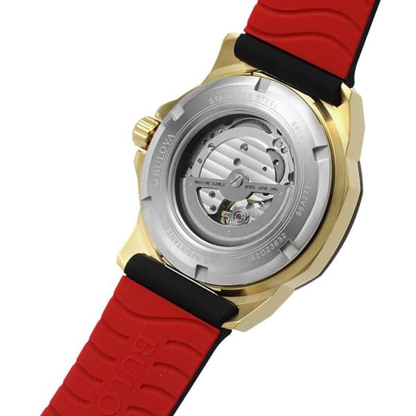 Klocka - Bulova - 98A272 - Automatisk - Analog - Svart Silikon 21 cm