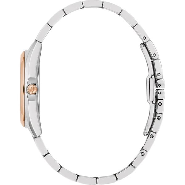 Bulova - Damklocka - Kvarts - Analog - Flerfärgat armband i rostfritt stål - 98P207