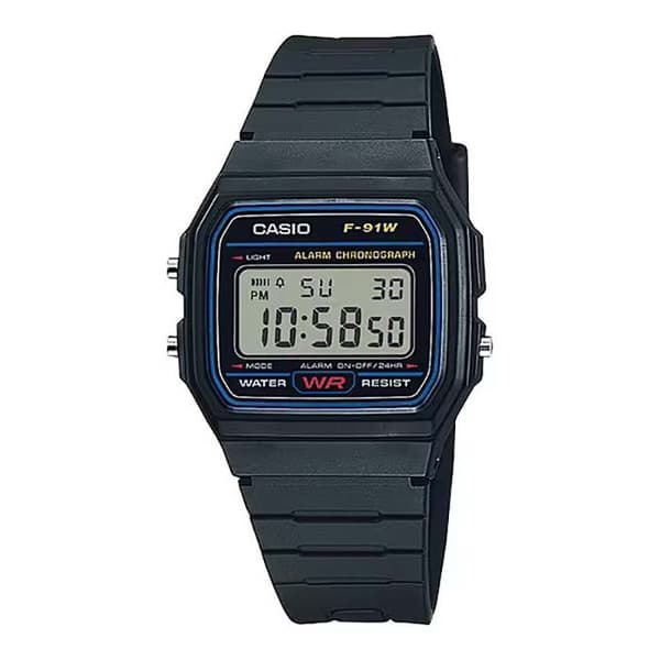 Casio Armbåndsur F-91w-1yeg Søvfarvet