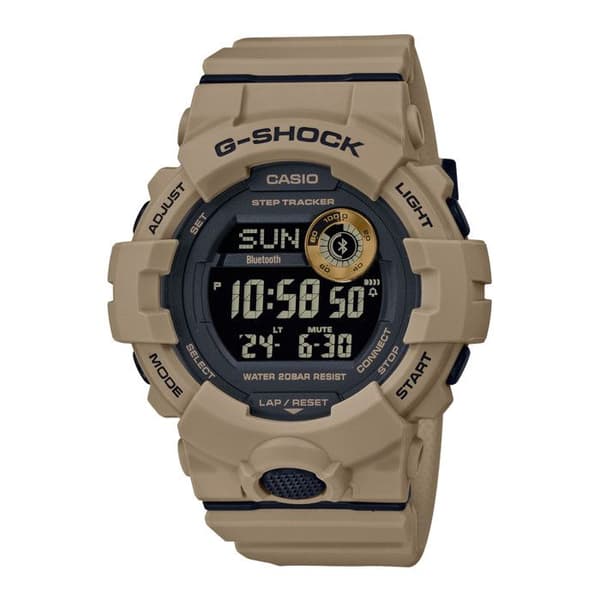 CASIO G-Shock GBD-800UC-5ER beige sportklocka - Bluetooth, 20 bar vattentät, stöttålig