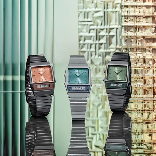 Klocka - Casio - AQ-800ECGG-3AEF - Digital - Rostfritt stål - Vintage