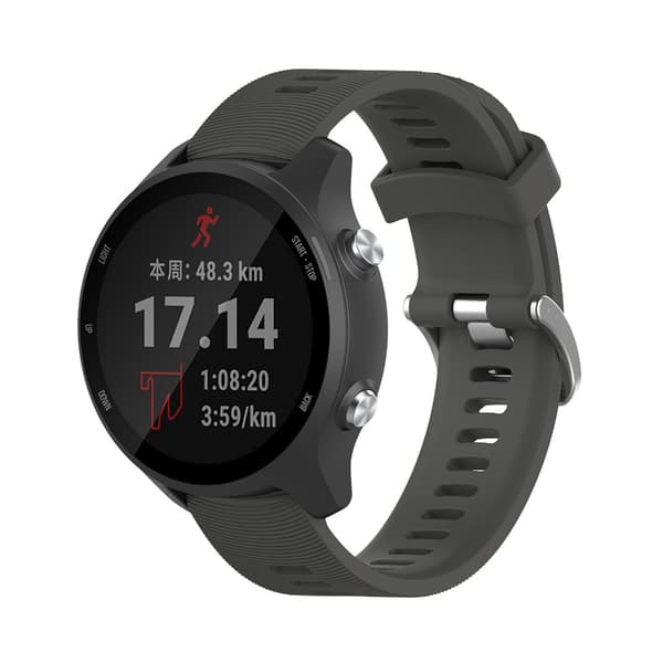 Silikonearmbånd til Garmin Forerunner 245 / 245 Music - Grå