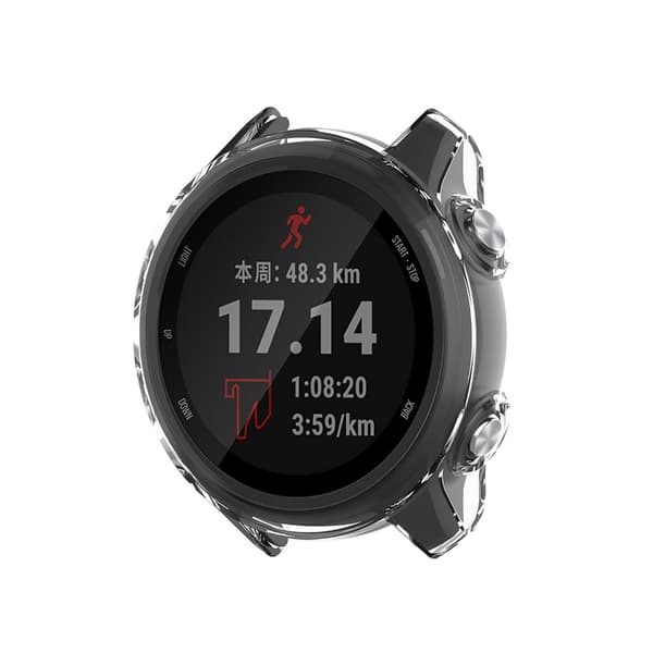 Beskyttelsescover til Garmin Forerunner 245 - Klar / Hvid