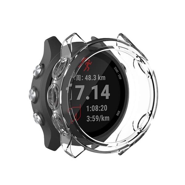Beskyttelsescover til Garmin Forerunner 245 - Klar / Hvid