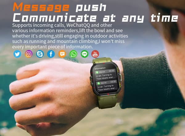 SmartWatch Modes AI Voice Assistant SOS