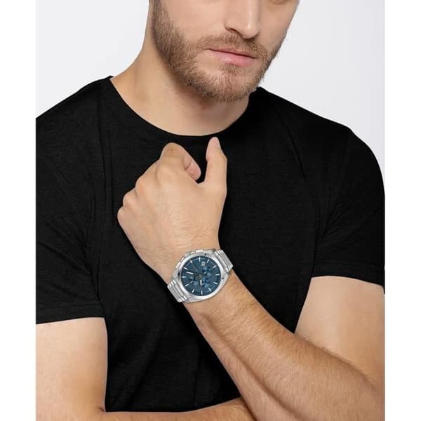 Hugo Boss - Herrklocka - Kvartskronograf - Silverarmband i rostfritt stål - 1513884