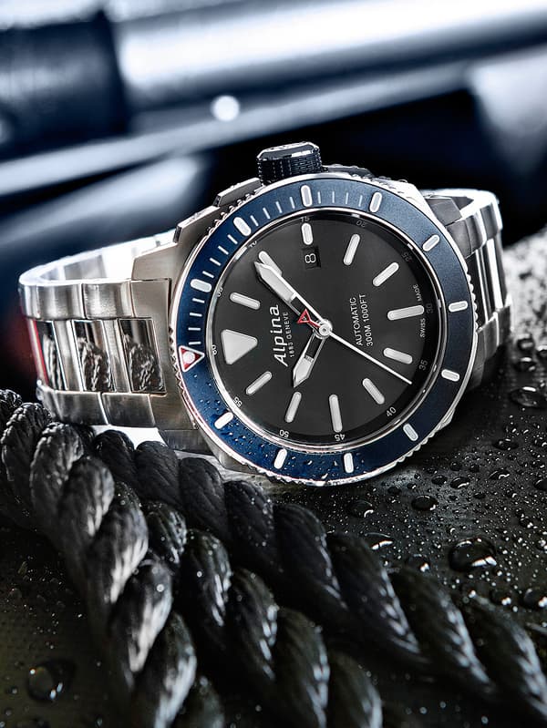 Mens Watch Alpina AL-525LBN4V6B, Automatic, 46mm, 30ATM