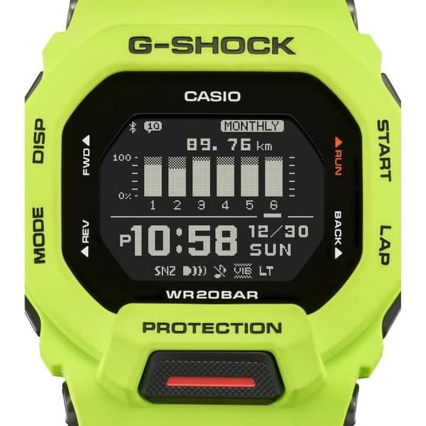 Klocka - CASIO - G-Shock Sport - GBD-200-9ER - Fluorescerande gul