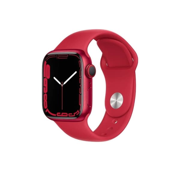 Apple Watch 7 GPS + Cellular 41 mm sportband PRODUKT(RÖD) (MKHV3EL/A)